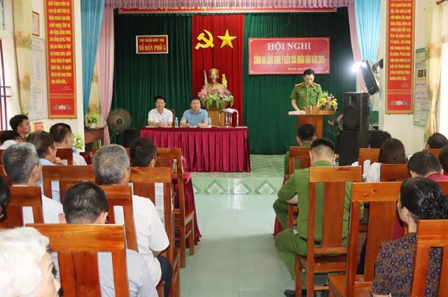 Thị trấn Đức Thọ tổ chức Diễn đàn Công an lằng nghe ý kiến Nhân dân